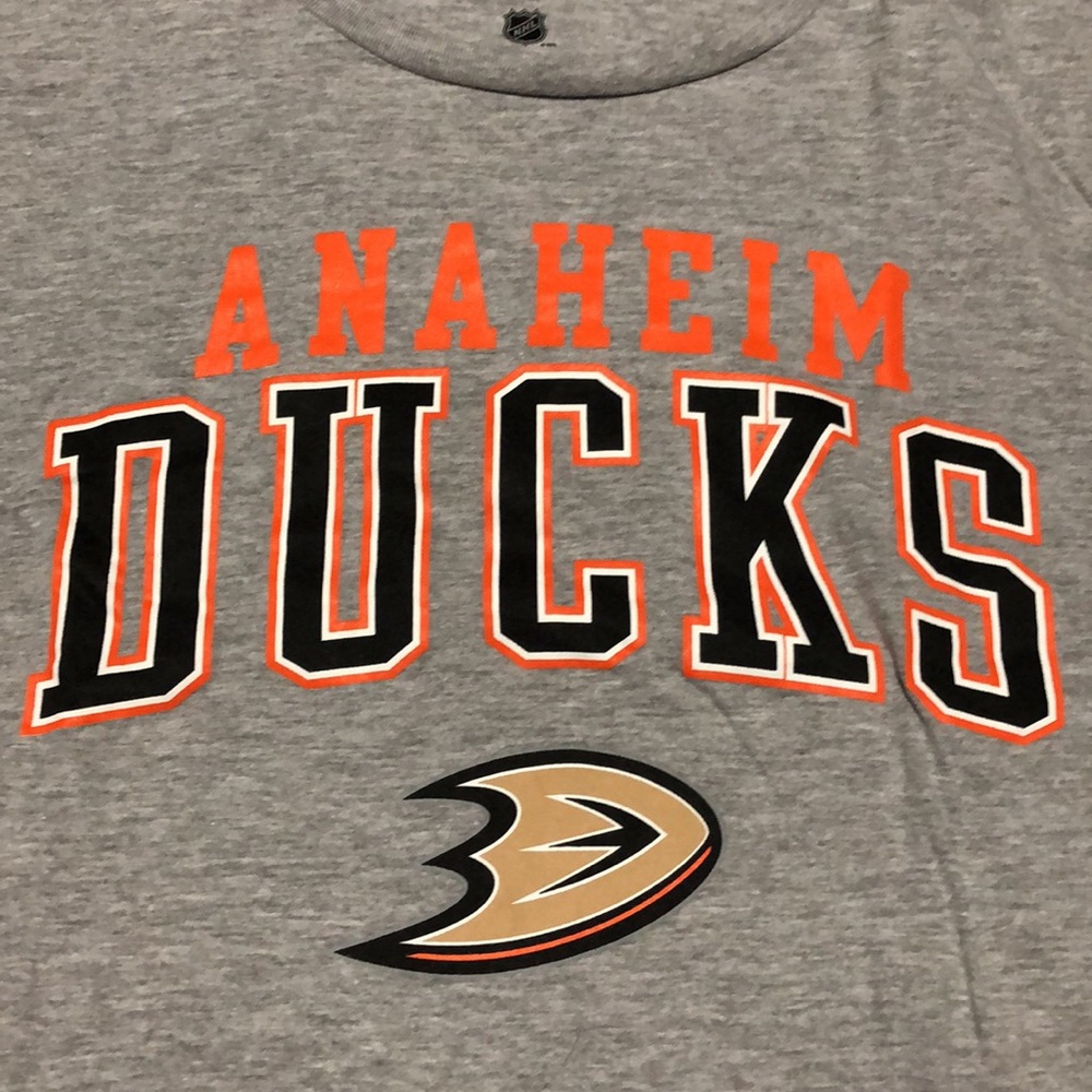 Anaheim Ducks Gray Long Sleeve Shirt - Picture 4 of 8